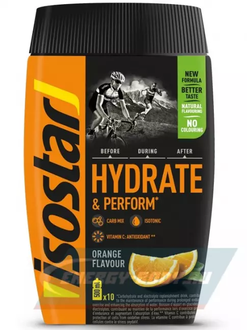  ISOSTAR Hydrate and Perform Powder 400 г, Апельсин