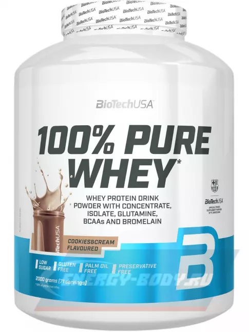 BioTechUSA 100% Pure Whey 2000 г, Печенье-крем BioTechUSA 100% Pure Whey 2000 г, Печенье-крем