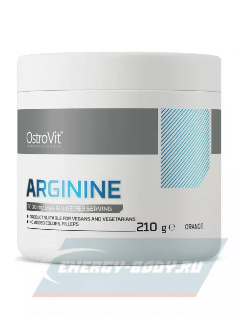  OstroVit Arginine 210 г, Апельсин