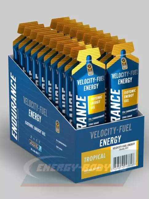 Энергетический гель APPLIED NUTRITION Endurance Velocity Fuel ENERGY Isotonic Gel 20 саше, Тропические фрукты