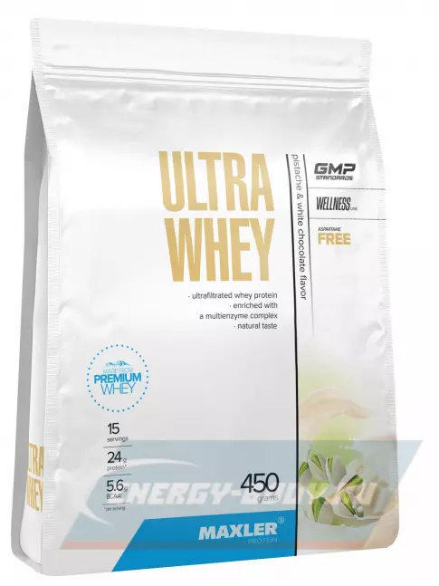  MAXLER Ultra Whey 450 г, Фисташка-белый шоколад
