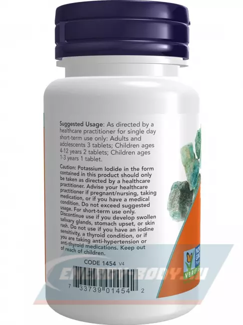 Минералы NOW FOODS Potassium Iodide 30 mg 60 таблеток