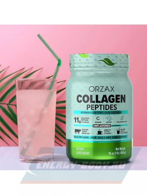 COLLAGEN Orzax Collagen Powder 454 г, Натуральный