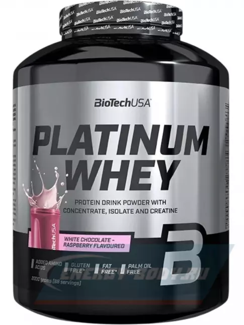  BioTechUSA Platinum Whey 2000 г, Белый шоколад-малина