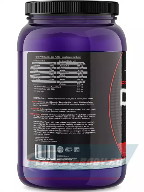  Ultimate Nutrition PROSTAR 100% CASEIN 907, Клубника