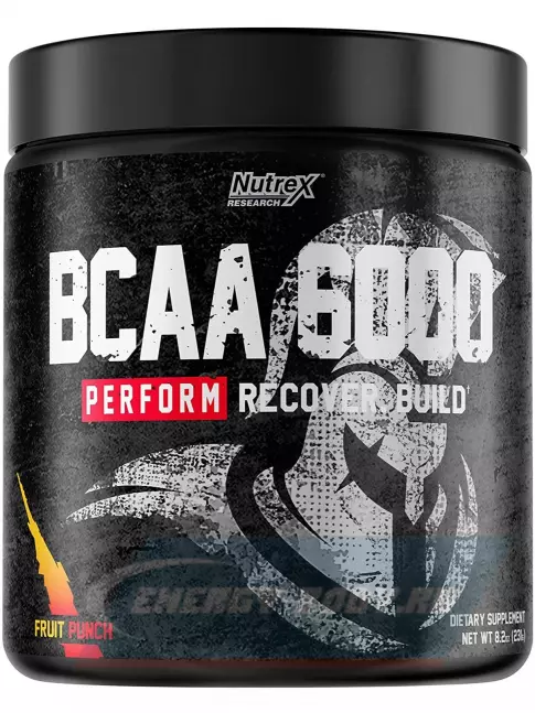 ВСАА NUTREX BCAA 6000 2:1:1 232 г, Фруктовый пунш