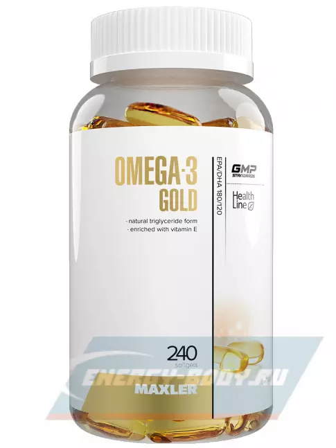 Omega 3 MAXLER Omega-3 Gold 240 софтгель капсул