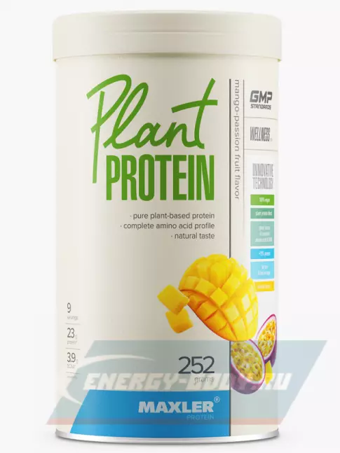 MAXLER Plant Protein 252 г, Манго - маракуйя MAXLER Plant Protein 252 г, Манго - маракуйя