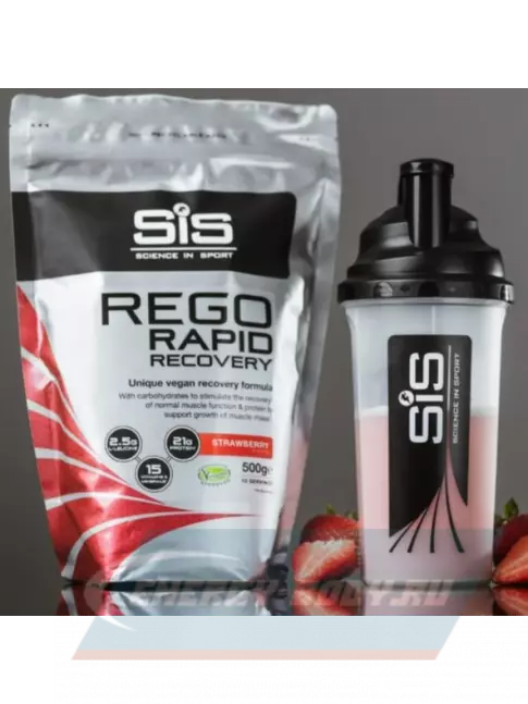 Предтерник SCIENCE IN SPORT (SiS) REGO Rapid Recovery 500 г, Клубника