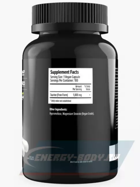 Аминокислотны MAXLER Taurine 1000 mg 100 вегетарианских капсул