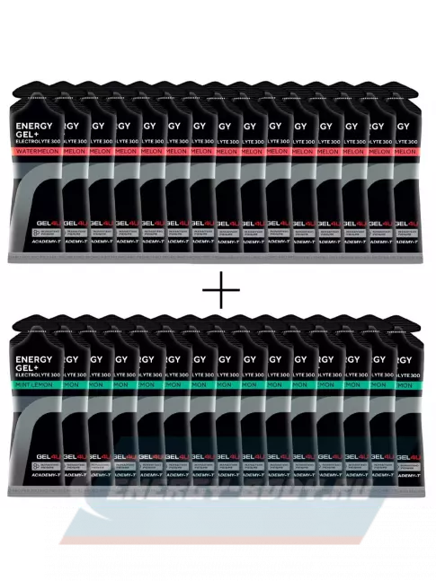 Энергетический гель GEL4U Energy GEL + Electrolyte 300 30 x 60 г, Лимон и Мята и Арбуз Энергетический гель GEL4U Energy GEL + Electrolyte 300 30 x 60 г, Лимон и Мята и Арбуз