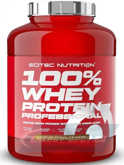  Scitec Nutrition 100% Whey Protein Professional 2350 г, Шоколад - Фундук