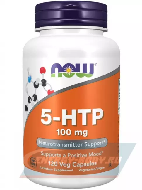  NOW FOODS 5-HTP 100 mg 120 веган капсул