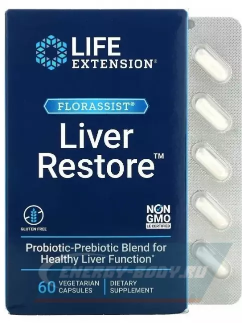  Life Extension Liver Restore 60 вегетарианских капсул