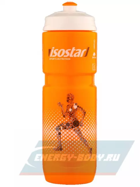  Isostar Спортивная бутылочка Isostar 800 мл Оранжевая с белой крышкой 800 мл, Оранжевый