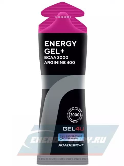 Энергетический гель GEL4U Energy Gel+electrolyte 300 4 х 60 г, Лесные ягоды, лимон и мята