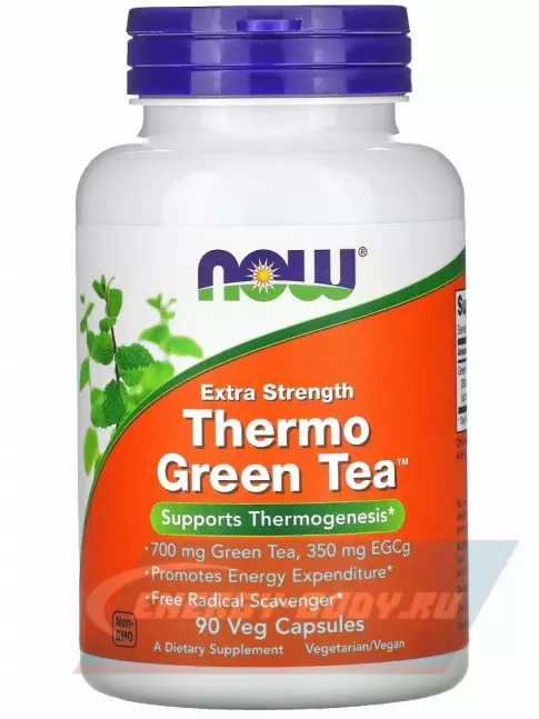 NOW FOODS Thermo Green Tea 90 веган капсул NOW FOODS Thermo Green Tea 90 веган капсул