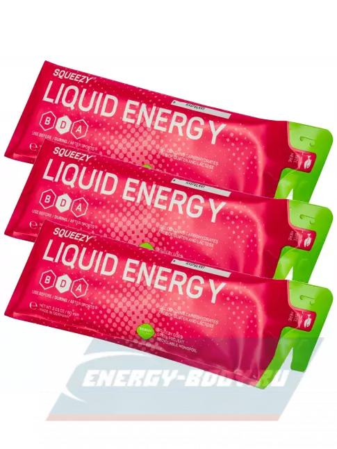 Энергетический гель SQUEEZY DRINK GEL no caffeine 3 x 60 мл, Малина