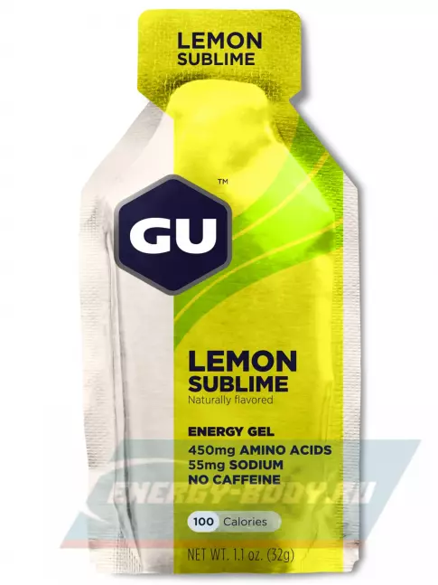 Энергетический гель GU ENERGY GU Original Energy Gel no caffeine 32 г, Чистый лимон