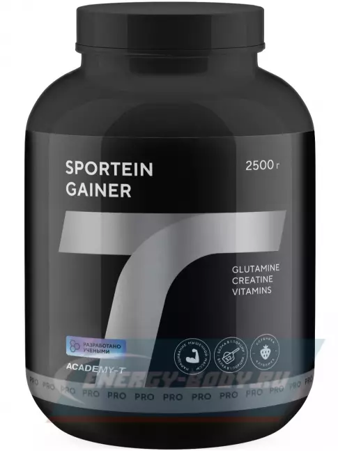 Гейнер Академия-Т Sportein Gainer 2500 г, Клубника Гейнер Академия-Т Sportein Gainer 2500 г, Клубника