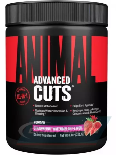  UNIVERSAL NUTRITION Animal Cuts Powder 235 г, Клубника - арбуз