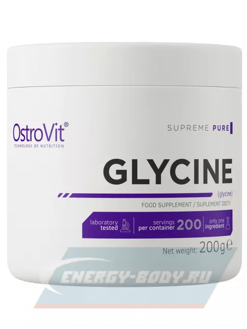 Аминокислотны OstroVit Glycine 200 г, Натуральный