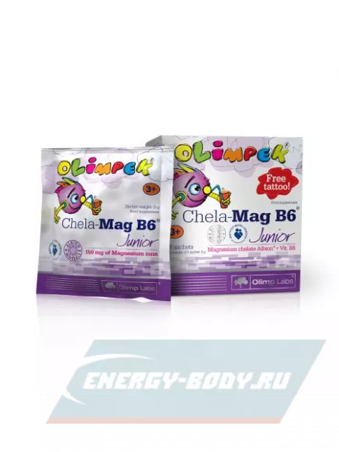  OLIMP Chela Mag B6 Junior 15 пакетиков, Апельсин