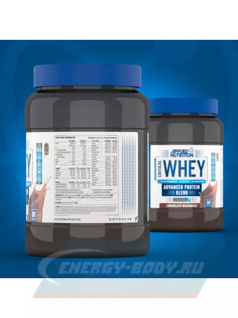  APPLIED NUTRITION CRITICAL Whey 900 г, Шоколадный молочный коктейль