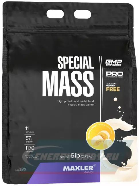 Гейнер MAXLER Special Mass Gainer 2730 г, Банан