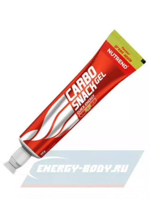 Энергетический гель NUTREND Carbosnack туба 4 шт x 50 г, Зеленое яблоко