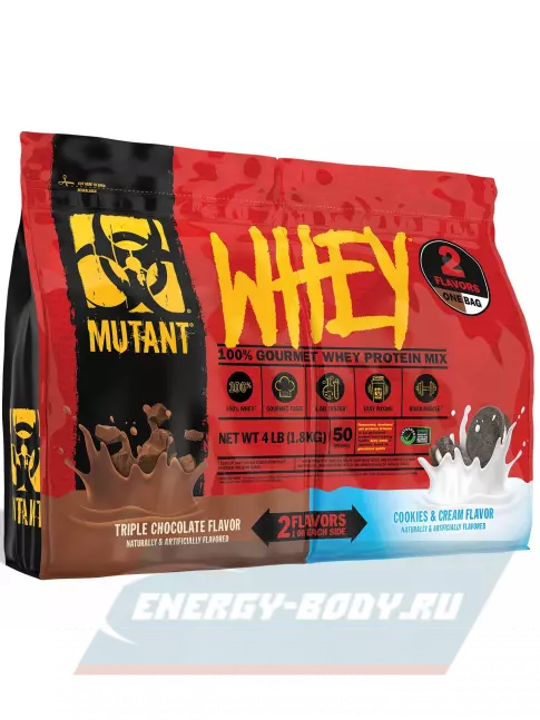 Mutant Whey 1816 г, Тройной шоколад и печенье с кремом