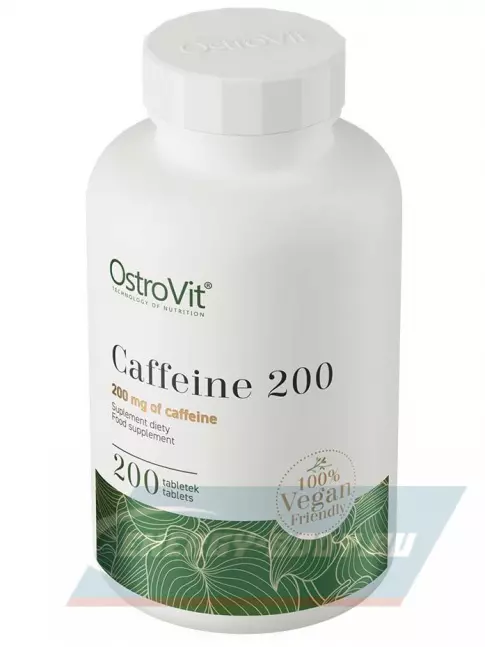 Энергетик OstroVit Caffeine 200 200 веган таблеток
