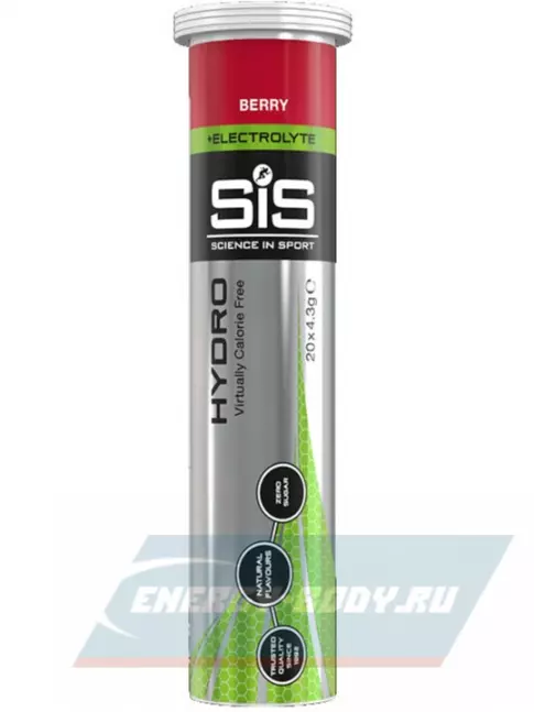  SCIENCE IN SPORT (SiS) GO Hydro Tablet 20s 6 x 20 таблеток, Лимон, Ягоды, Апельсин