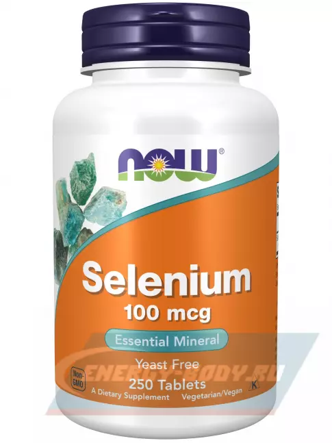 Минералы NOW FOODS Selenium 100 mcg - Селен 250 таблеток