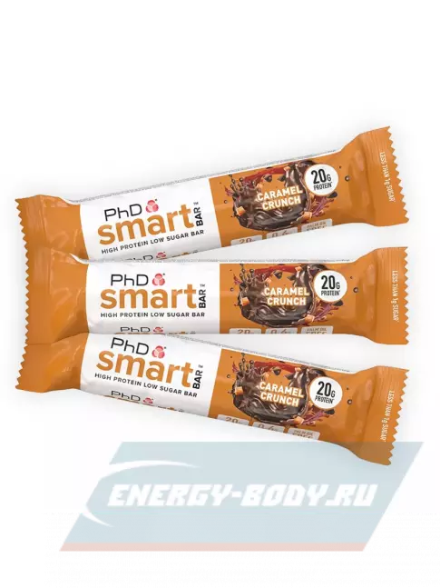 Батончик протеиновый PhD Nutrition Smart Bar 3 x 64 г, Карамель