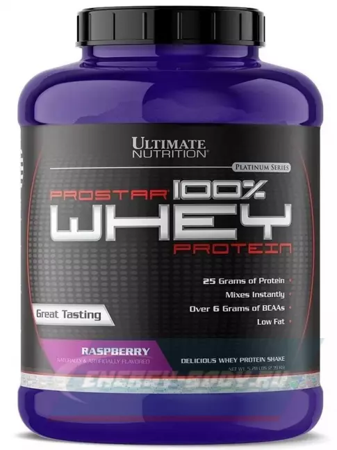  Ultimate Nutrition Prostar Whey 2390 г, Малина