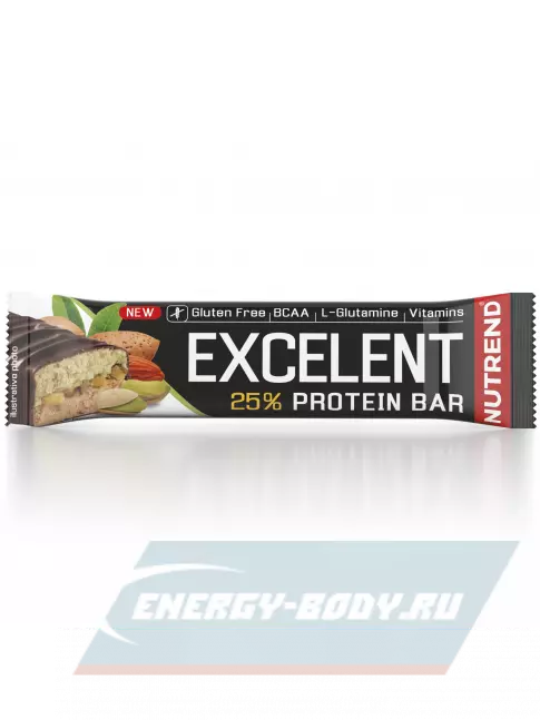 Батончик протеиновый NUTREND Excelent Protein Bar 85 г, Миндаль - Фисташки