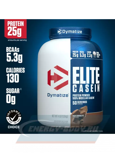  Dymatize Elite Casein 1800 г, Насыщенный шоколад