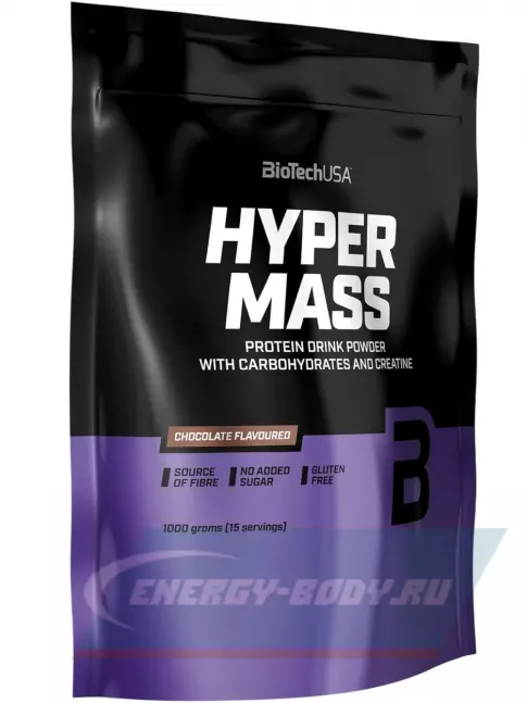 Гейнер BioTechUSA Hyper Mass 5000 1000 г, Шоколад