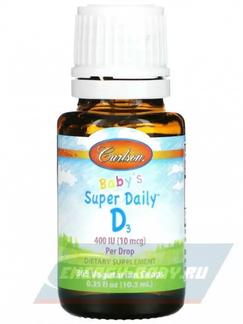  Carlson Labs Super Daily D3 for Baby 400 IU 10,3 мл
