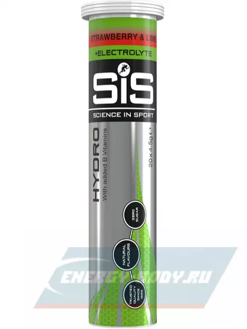  SCIENCE IN SPORT (SiS) GO Hydro Tablet 20s 6 x 20 таблеток, Кола, Клубника - Лайм, Ягоды
