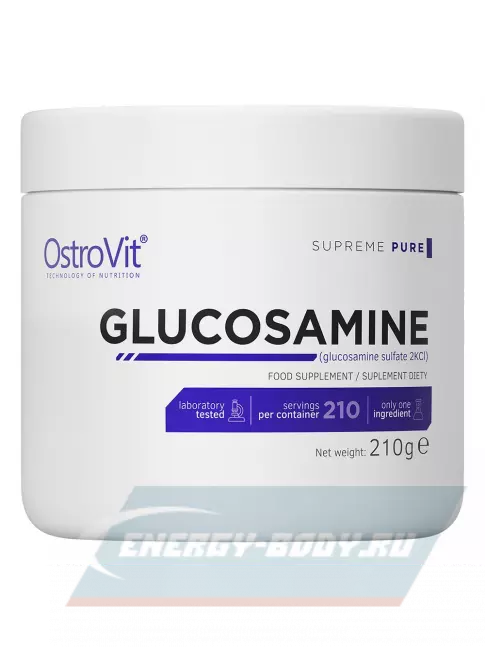 Суставы, связки OstroVit Glucosamine supreme PURE 210 г, Натуральный