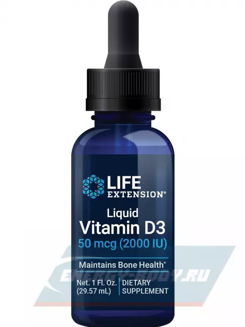  Life Extension Liquid Vitamin D3 50 mcg (2000 IU) 29,57 мл
