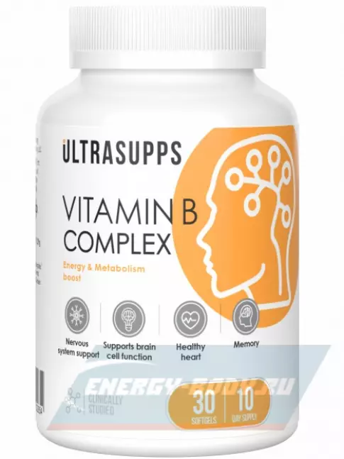  UltraSupps Vitamin B complex 30 капсул