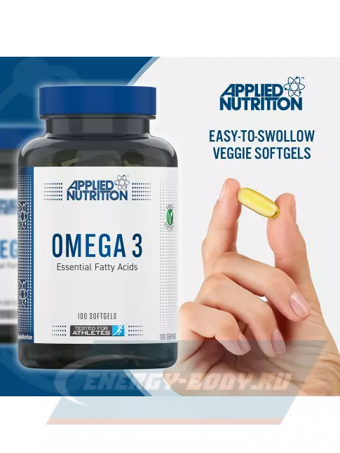 Omega 3 APPLIED NUTRITION Omega 3 Fish Oil 1000mg 100 мягких капсул