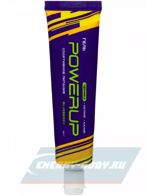 Энергетический гель Powerup Набор гелей с углеводами и электролитами 6 х 50 г, Микс