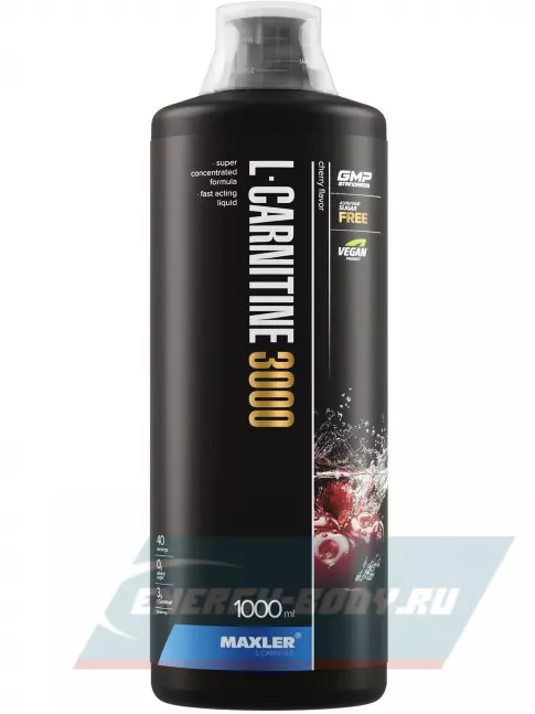 L-Карнитин MAXLER L-Carnitine 3000 mg 1000 мл, Вишня