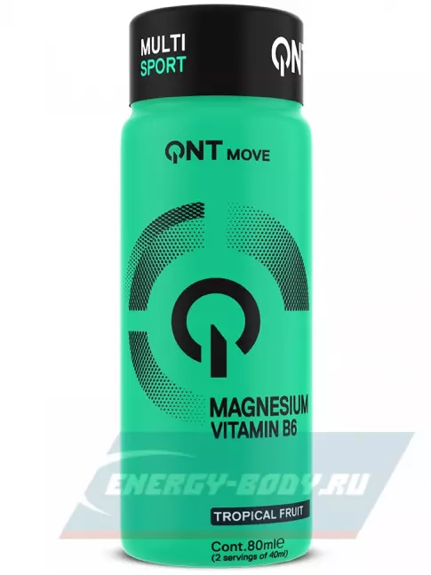  QNT MAGNESIUM + VITAMIN B6 12 x 80 мл, Тропические фрукты