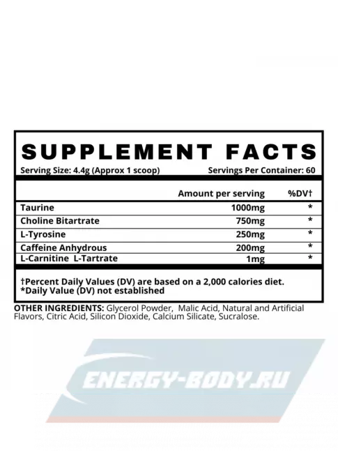 Предтерник NUTREX Lipo 6 Black Training International 264 г, Дикий виноград