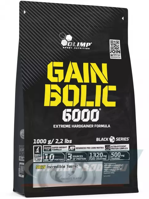 Гейнер OLIMP GAIN BOLIC 6000 1000 г, Ваниль